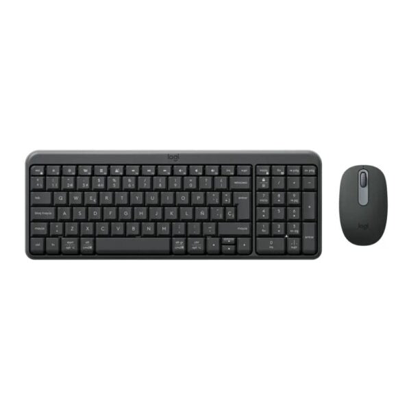 Kit Teclado Mouse Inalámbrico Logitech MK250 Compact, Qwerty Bluetooth Grafito