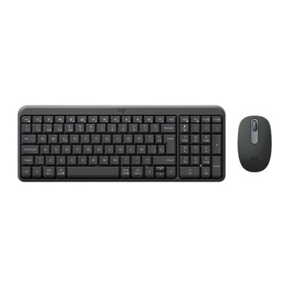 Kit Teclado Mouse Inalámbrico Logitech MK250 Compact, Qwerty Bluetooth Grafito