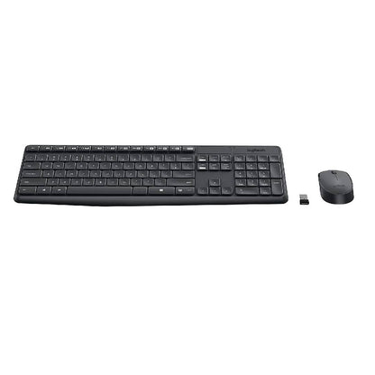 Teclado y Mouse Logitech MK235 Negro Antiderrame